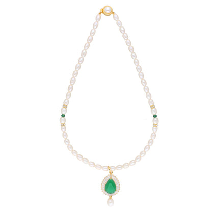 J Pearls Dhenuka Pearl Set - Real Pearl Jewelry