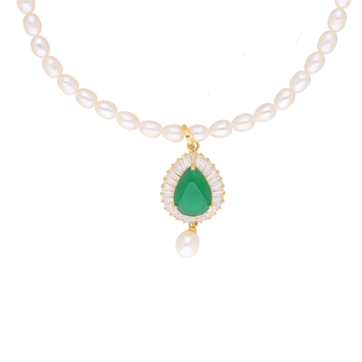 J Pearls Dhenuka Pearl Set - Real Pearl Jewelry