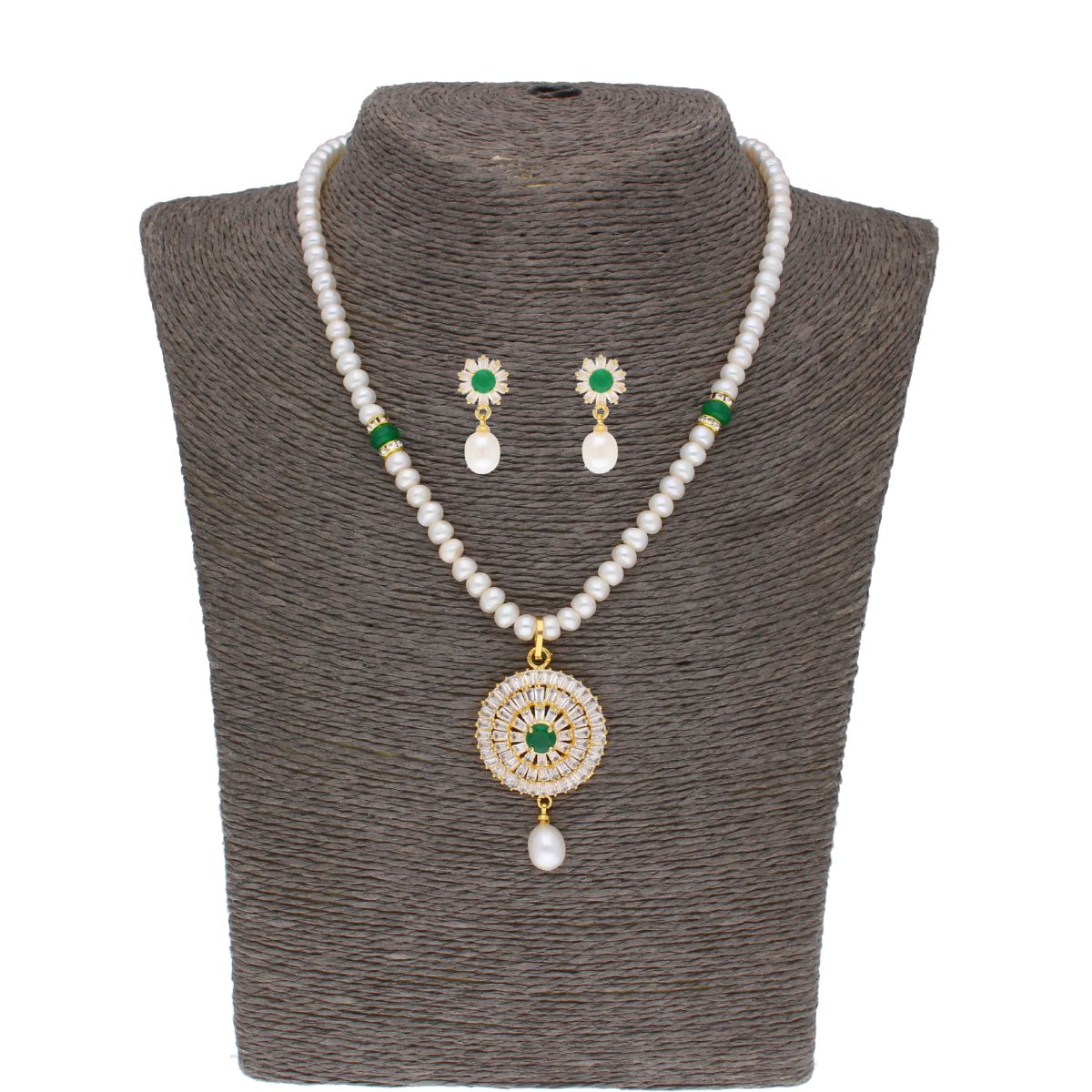 J Pearls Eeshvi Pearl Set - Real Pearl Jewelry