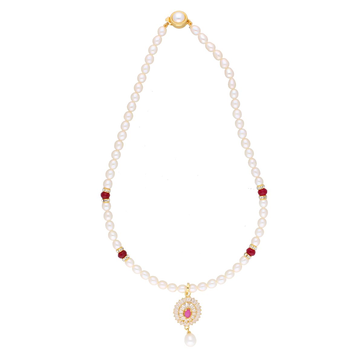 J Pearls Haarshini Pearl Set - Real Pearl Jewelry