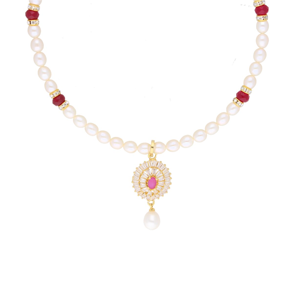 J Pearls Haarshini Pearl Set - Real Pearl Jewelry