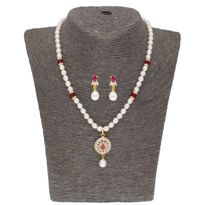 J Pearls Haarshini Pearl Set - Real Pearl Jewelry