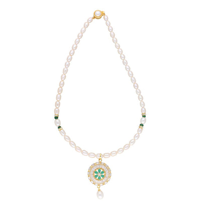 J Pearls Theertha Pearl Set - Real Pearl Jewelry
