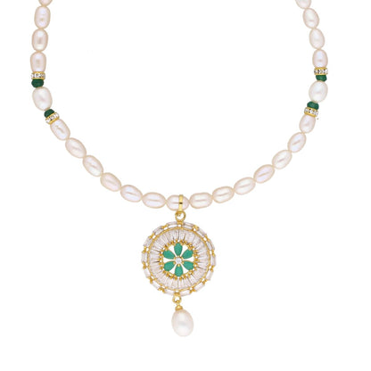 J Pearls Theertha Pearl Set - Real Pearl Jewelry