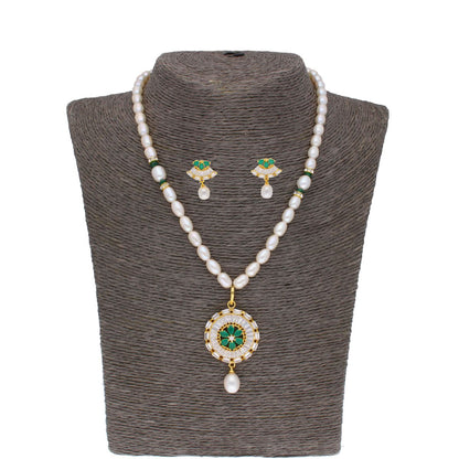 J Pearls Theertha Pearl Set - Real Pearl Jewelry