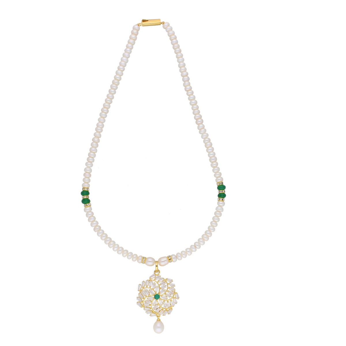 J Pearls Yashvi Pearl Set - Real Pearl Jewelry