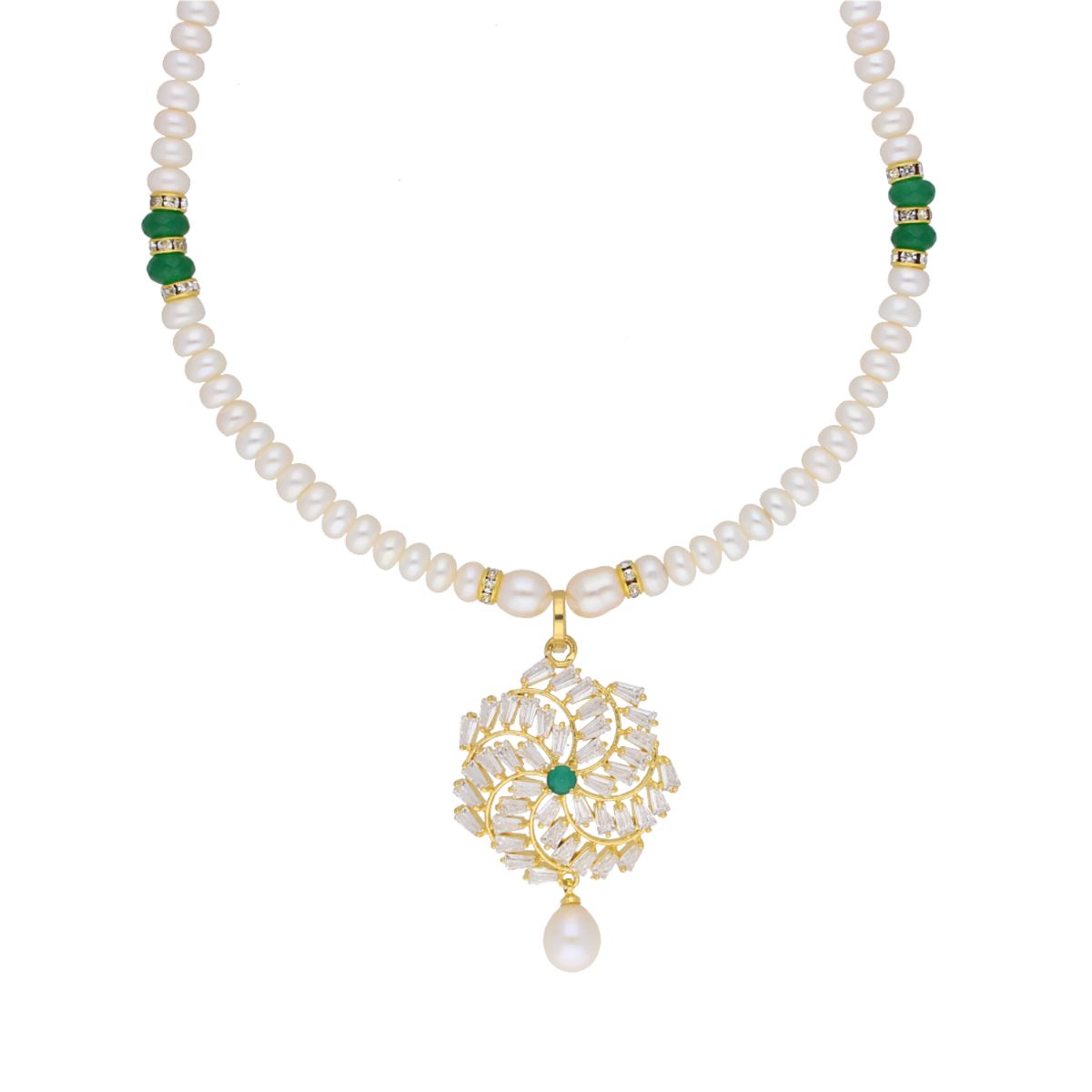 J Pearls Yashvi Pearl Set - Real Pearl Jewelry