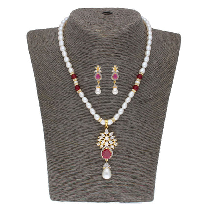 J Pearls Navishka Pearl Set - Real Pearl Jewelry