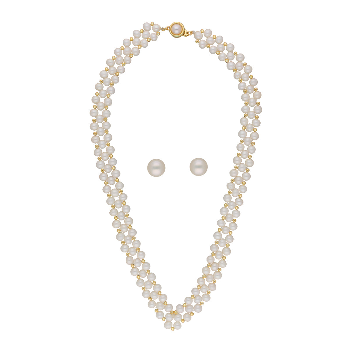 J Pearls Foolan 1 Line Pearl Sets - Real Pearl Jewelry
