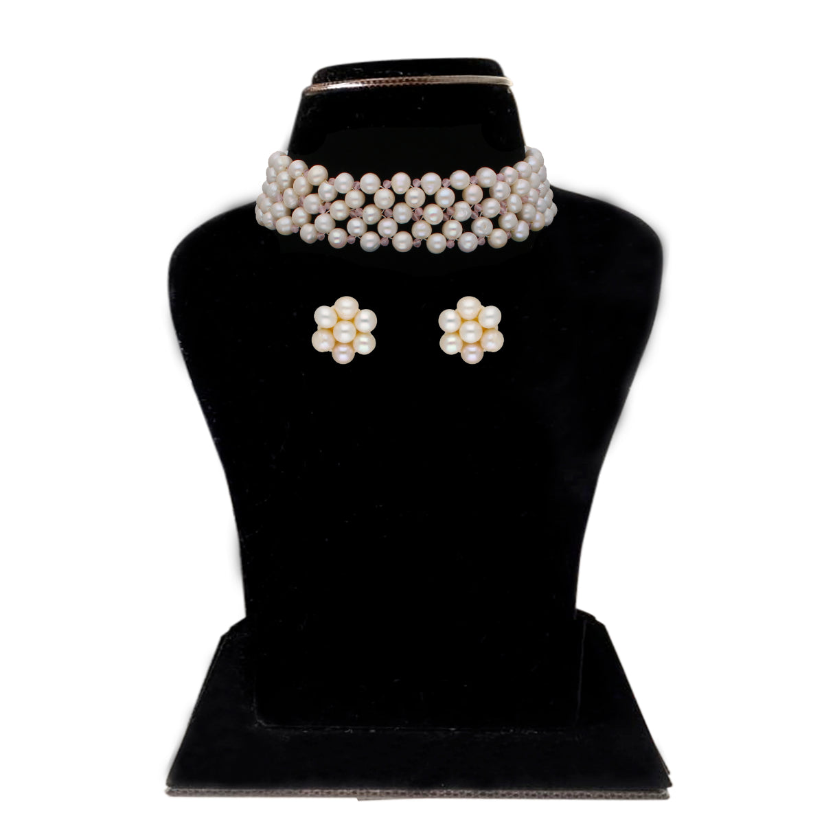 J Pearls Cherry 1 Line Pearl Choker - Real Pearl Jewelry