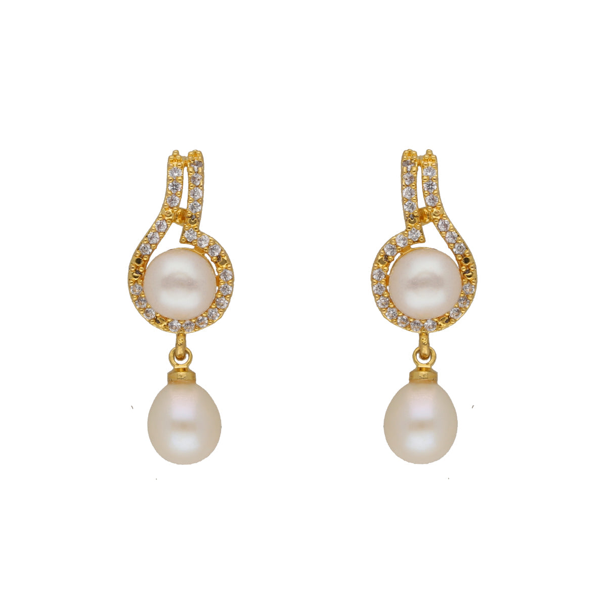 J Pearls Dharti 1 Line Pearl Sets - Real Pearl Jewelry