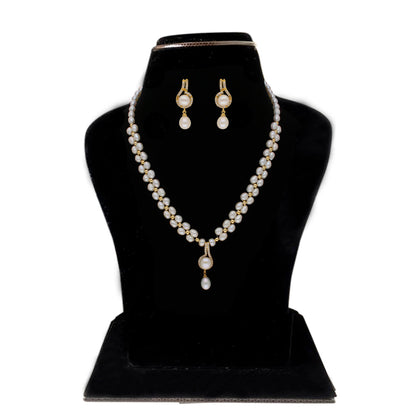 J Pearls Dharti 1 Line Pearl Sets - Real Pearl Jewelry