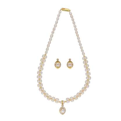 J Pearls Dhena 1 Line Pearl Sets - Real Pearl Jewelry
