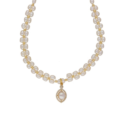 J Pearls Dhena 1 Line Pearl Sets - Real Pearl Jewelry