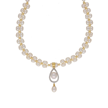 J Pearls Badarika 1 Line Pearl Sets - Real Pearl Jewelry