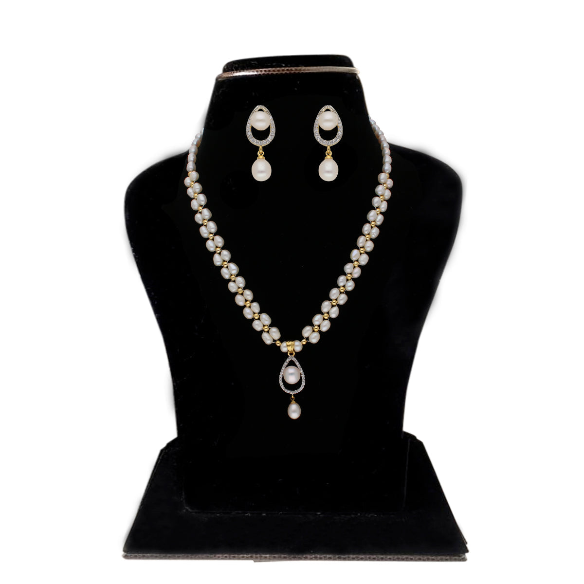 J Pearls Badarika 1 Line Pearl Sets - Real Pearl Jewelry