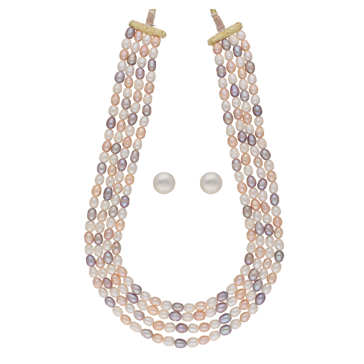 J Pearls Freena 4 Lines Pearl Sets - Real Pearl Jewelry