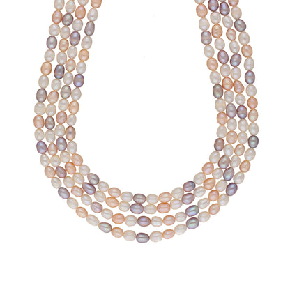 J Pearls Freena 4 Lines Pearl Sets - Real Pearl Jewelry