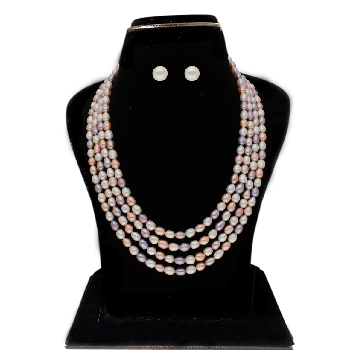 J Pearls Freena 4 Lines Pearl Sets - Real Pearl Jewelry