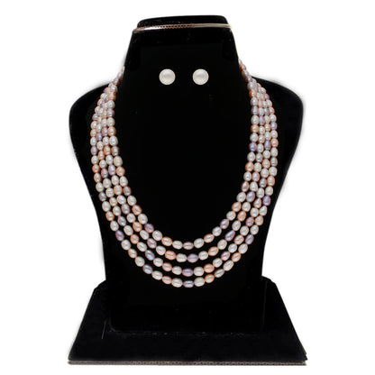 J Pearls Freena 4 Lines Pearl Sets - Real Pearl Jewelry