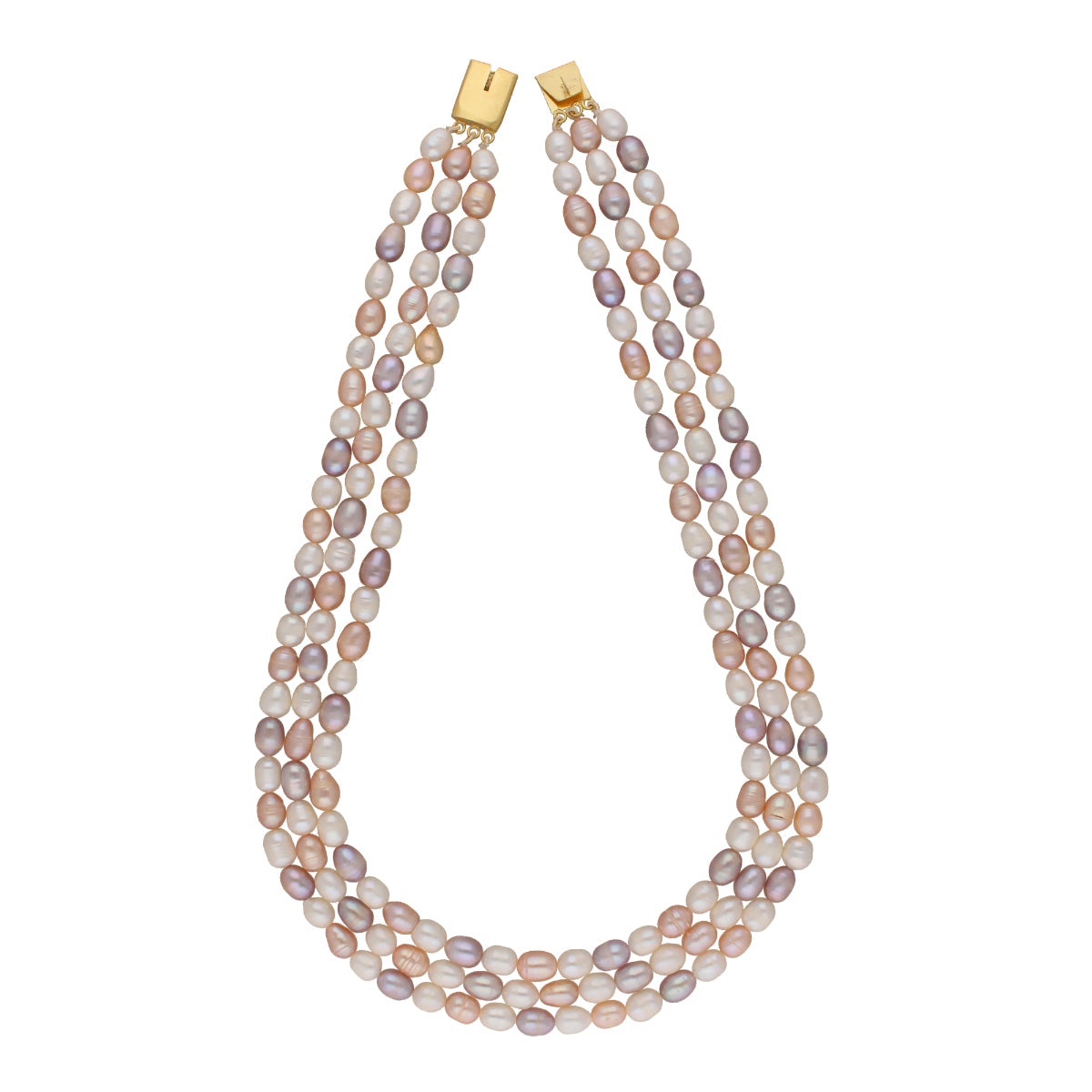 J Pearls Candanayika 3 Lines Pearl Sets - Real Pearl Jewelry