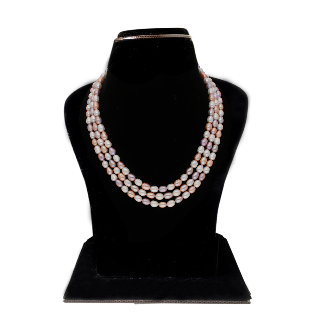 J Pearls Candanayika 3 Lines Pearl Sets - Real Pearl Jewelry