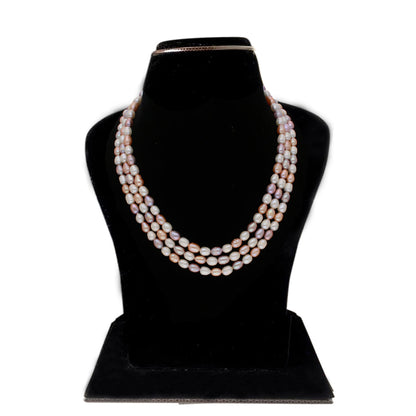 J Pearls Candanayika 3 Lines Pearl Sets - Real Pearl Jewelry