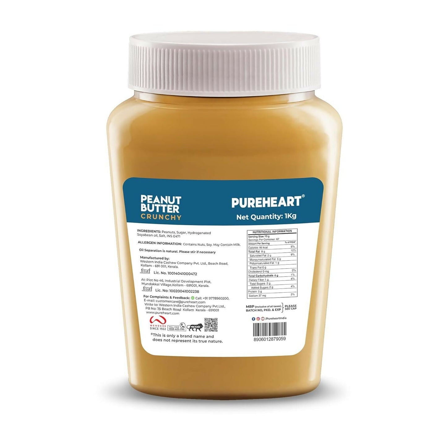 Pureheart Nutbutter Crunchy Peanut Butter