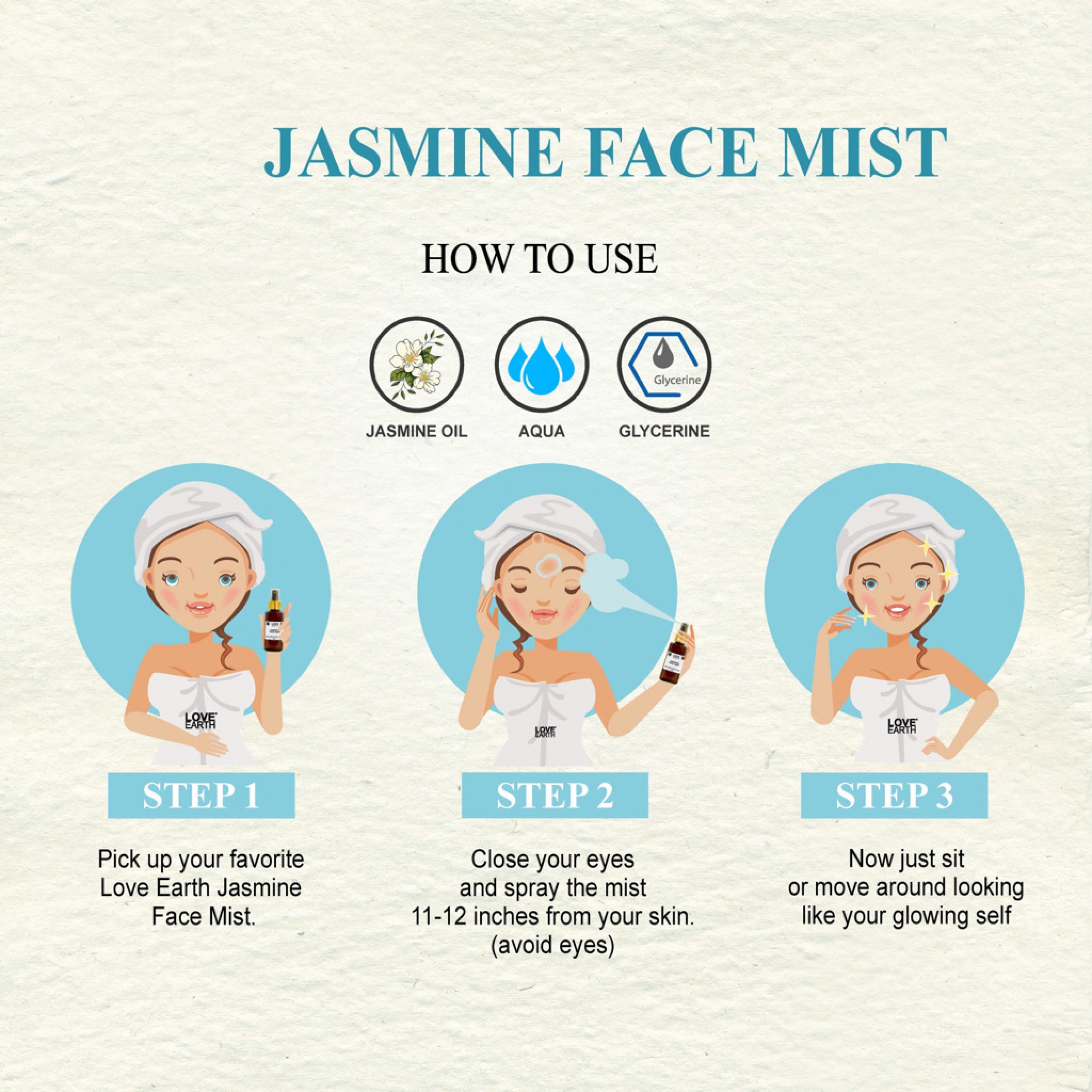 Love Earth Jasmine Face Mist - 100 ml