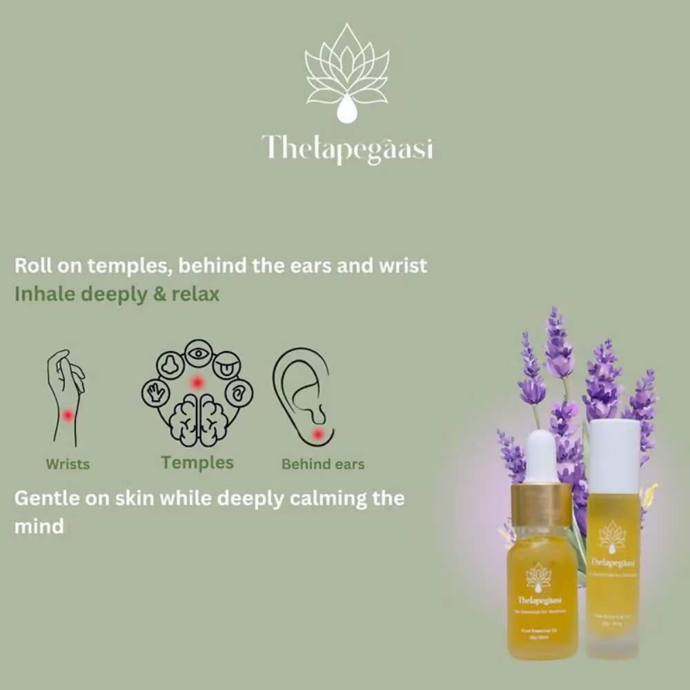 Thetapegaasi Lavender Pure Essential Oil Roll-On