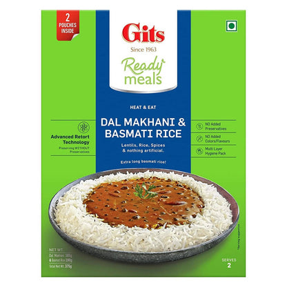 Gits Ready Meals Heat & Eat Dal Makhani & Basmati Rice
