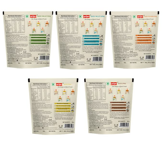 Priya Quick Foods Combo