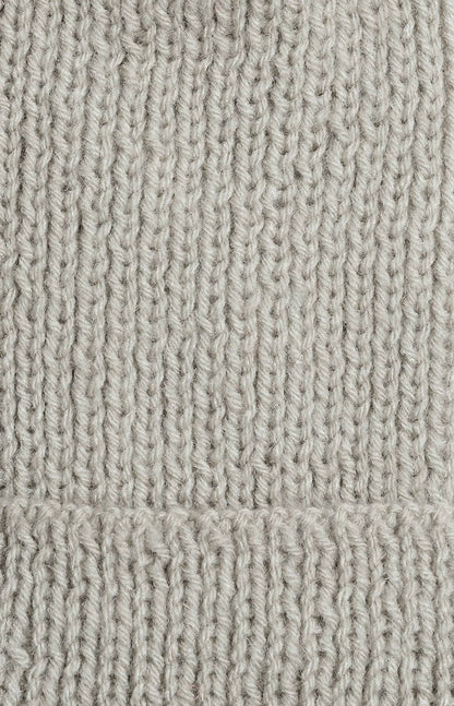 Chutput Kids Woollen Hand Knitted Pom Pom Detailed Cap - Grey