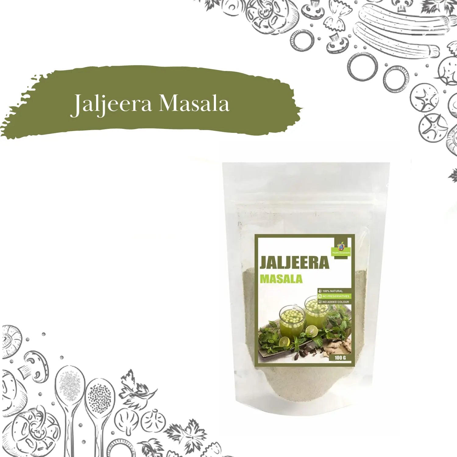 Jioo Organic Jaljeera Masala Powder - 100 gms