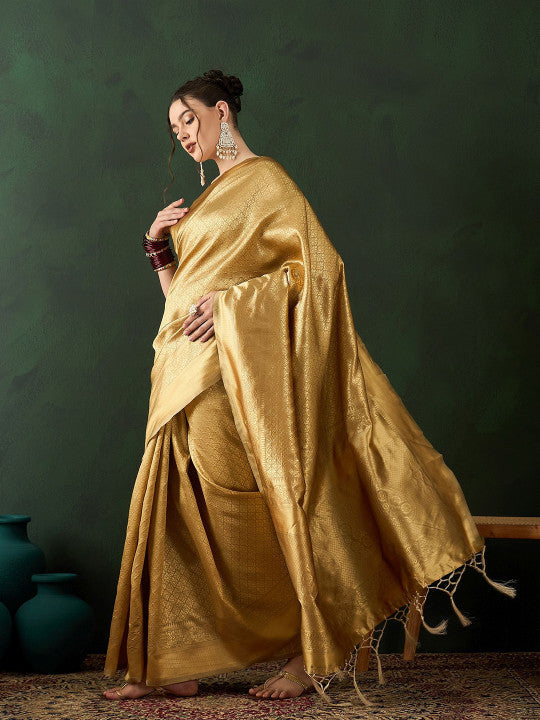 Sangria Woven Design Saree With Blouse Piece