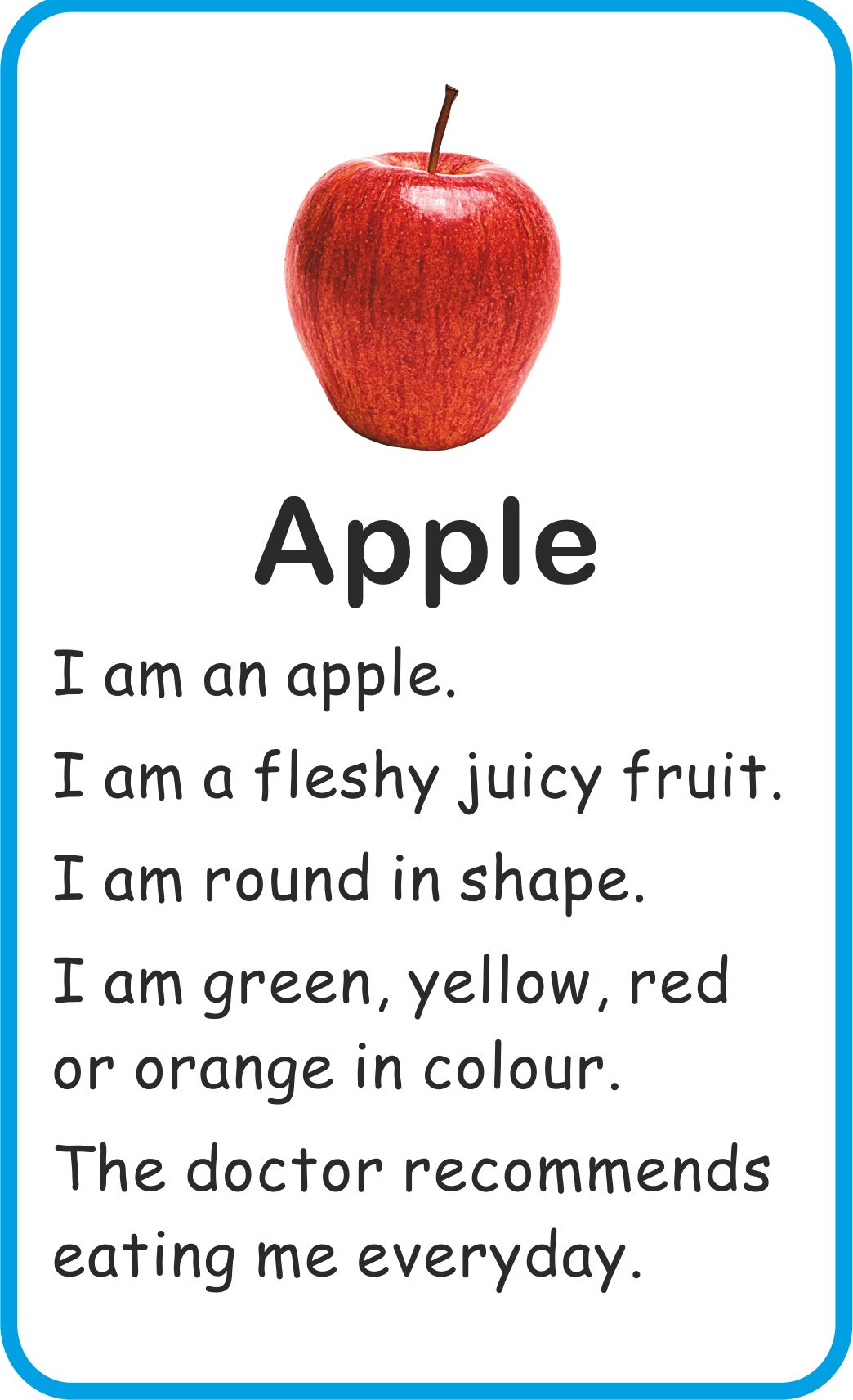 Jolly Kids Flash Card - Fruits