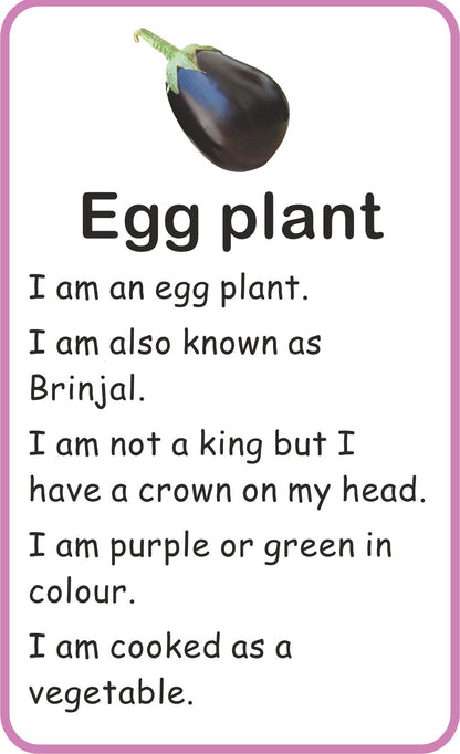 Jolly Kids Flash Card - Vegetables
