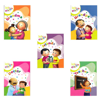 Jolly Kids Let Us Thank To Grandpa, Grandma, Friends, Doctor, Teacher Short Stories For Kids| Set of 5| Ages 3-7 Year