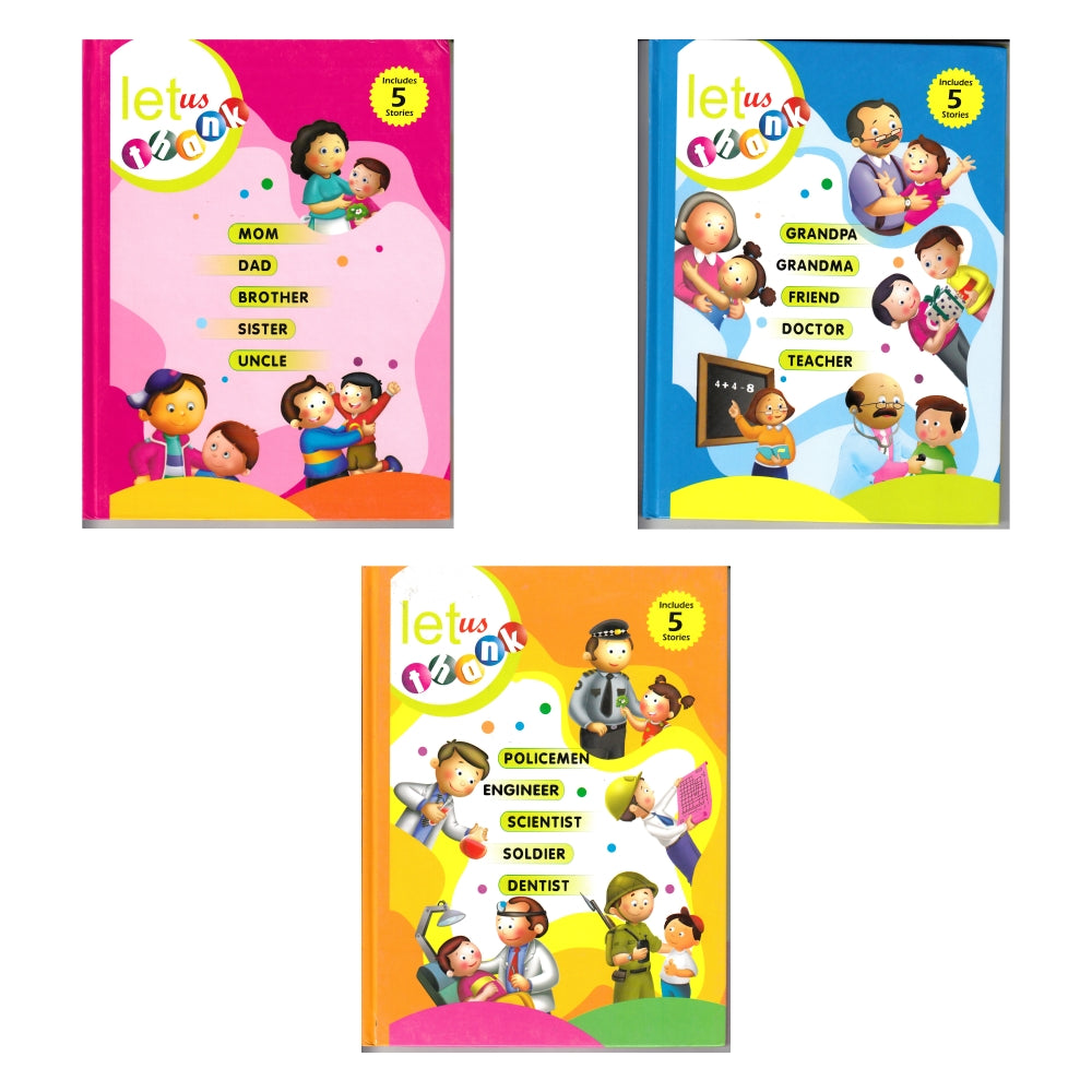 Jolly Kids Let Us Thank Hardbound Books Set of 3| Teaching A Young Child Why We Thank People in Everyday Ages 3-8 Years