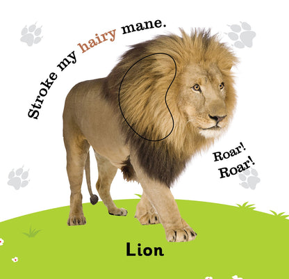 Jolly Kids Touch and Feel Board Book: Animals| Picture Book for Kids Ages 1-4 Years| Touch & Feel Activity Book