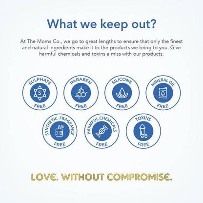 The Moms Co Natural Baby Wash with Coconut-based Cleansers & Chamomile Oil to Gently Clean, Calm & Soften the Skin