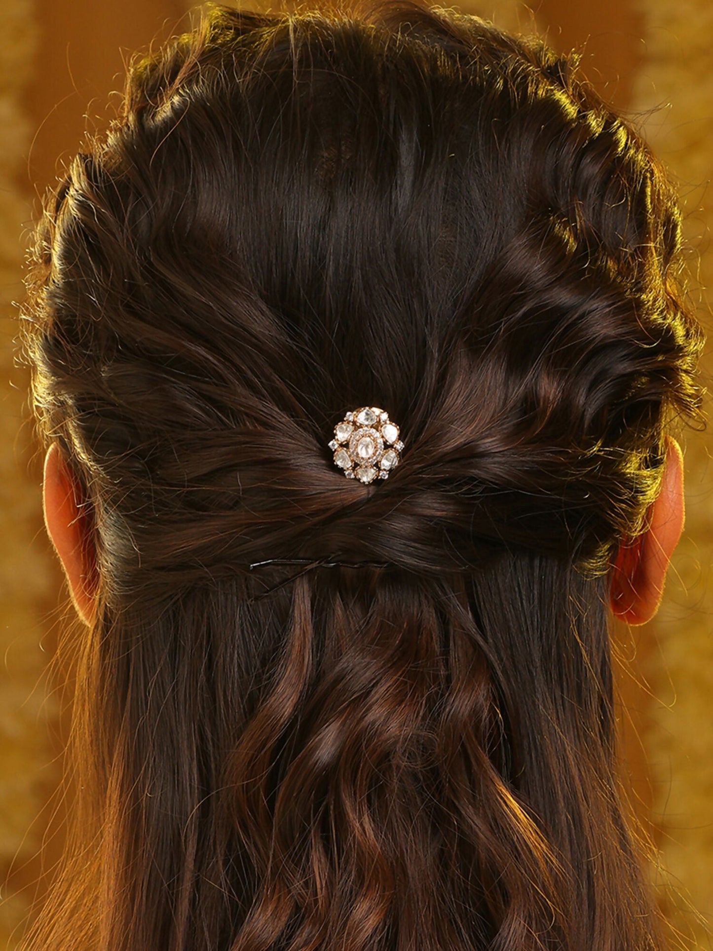 Ruby Raang Crown Leaf Hair Pin