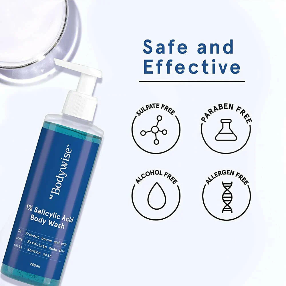 BeBodywise 1% Salicylic Acid Body Wash -250 ml