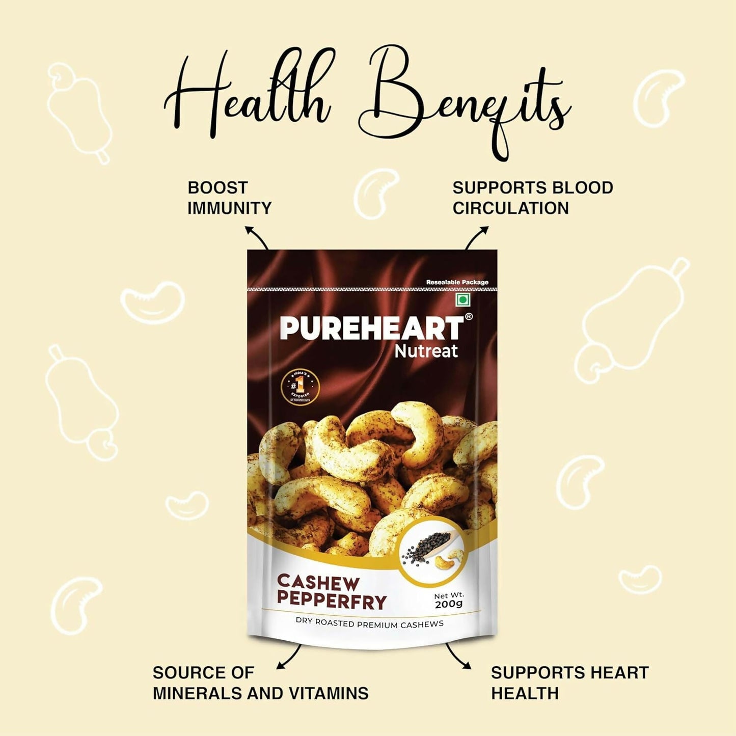 Pureheart Nutreat Pepperfry Cashews
