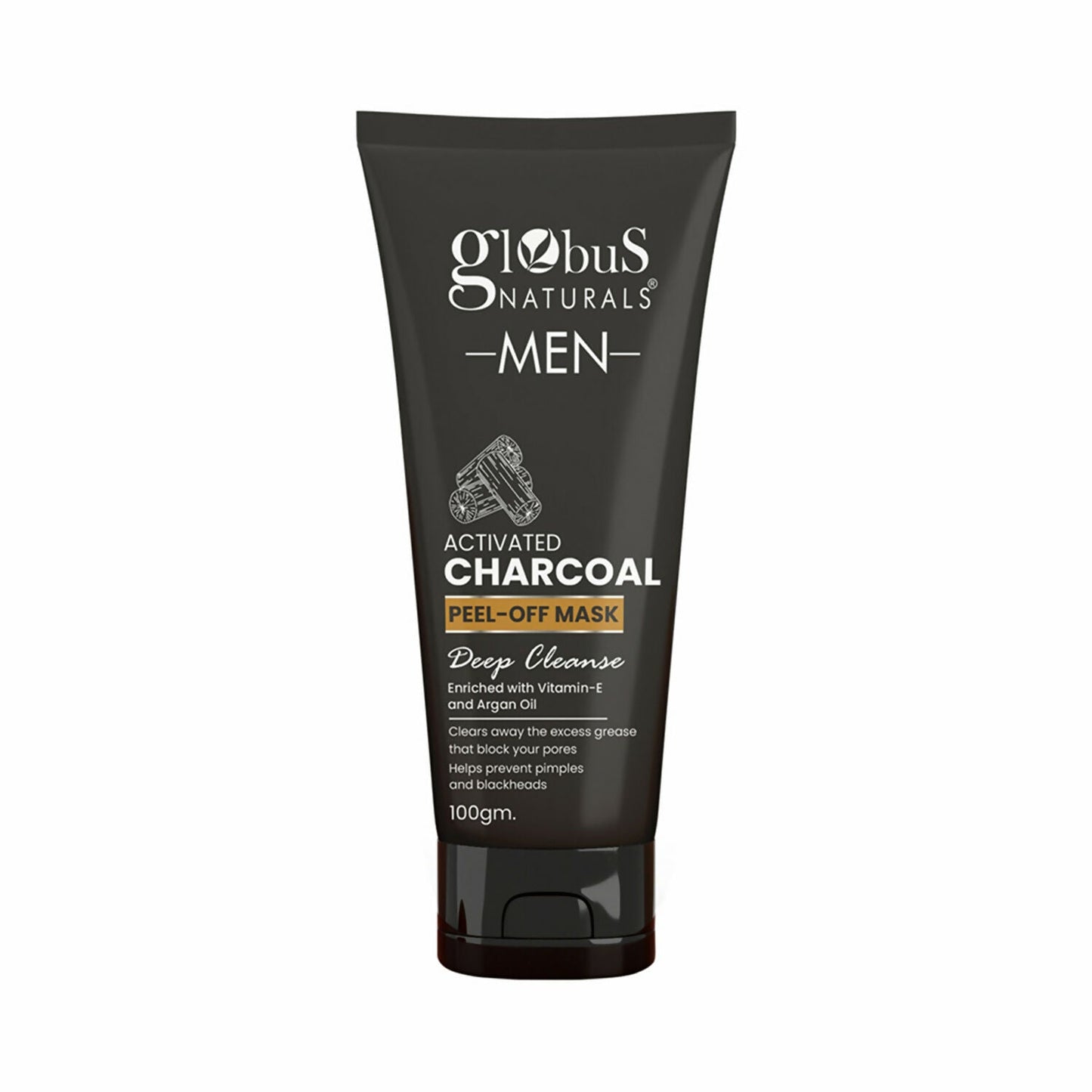 Globus Naturals Anti Pollution & Anti Acne Detox Charcoal Peel Off Mask For Men