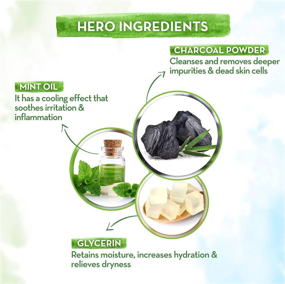 Mamaearth Charcoal Nourishing Bathing Soap - Pack of 5