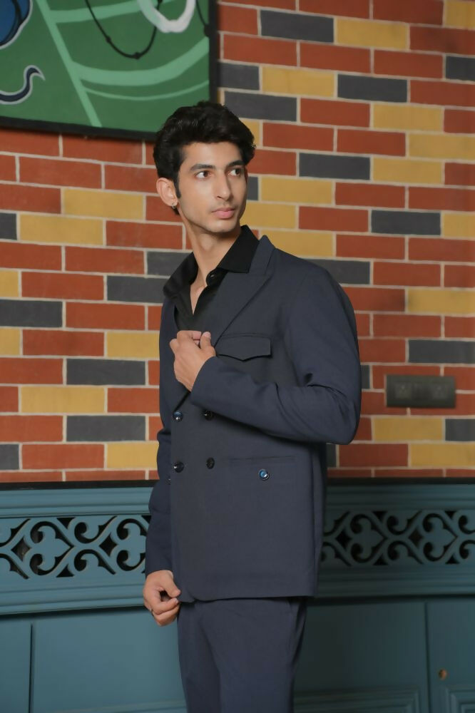 Midnight Black Tailored Co-Ord Set by Hilo Design