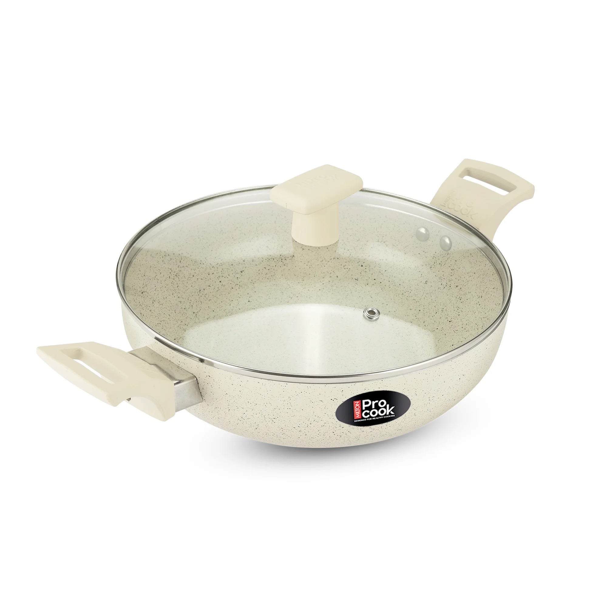 Milton ProCook Ceramic Kadhai with Lid