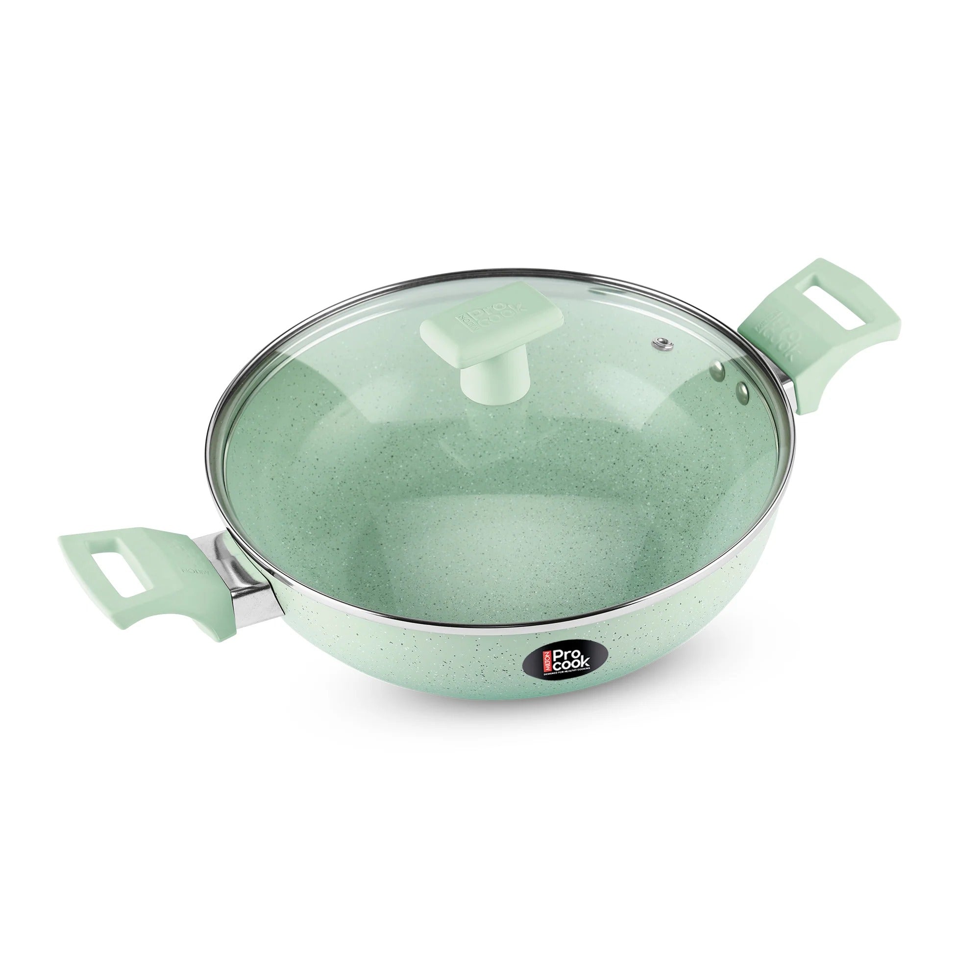 Milton ProCook Ceramic Kadhai with Lid