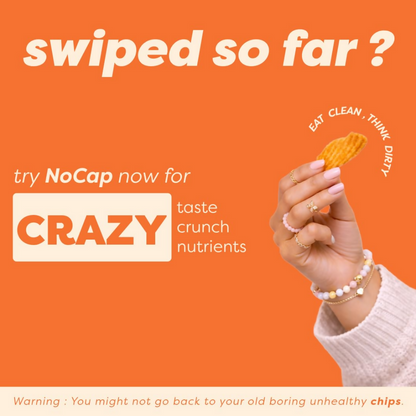 Nocap foods Zero Guilt Healthy Chips - Classic Masala & Oats Peri Peri
